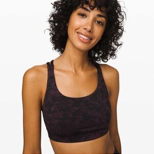 Lululemon Energy Bra black cherry